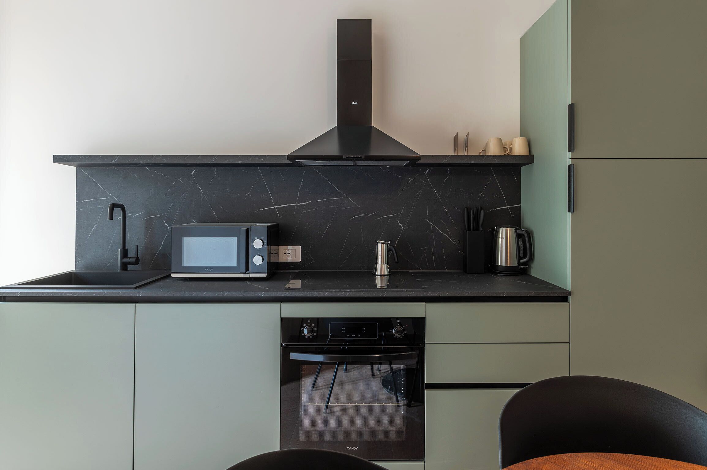 Standard Apartment, 1 Bedroom, Balcony | Private kitchen | Espresso maker, fridge, microwave, oven