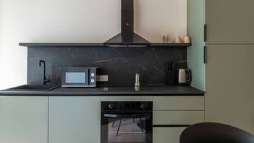 Standard Apartment, 1 Bedroom, Balcony | Private kitchen | Espresso maker, fridge, microwave, oven