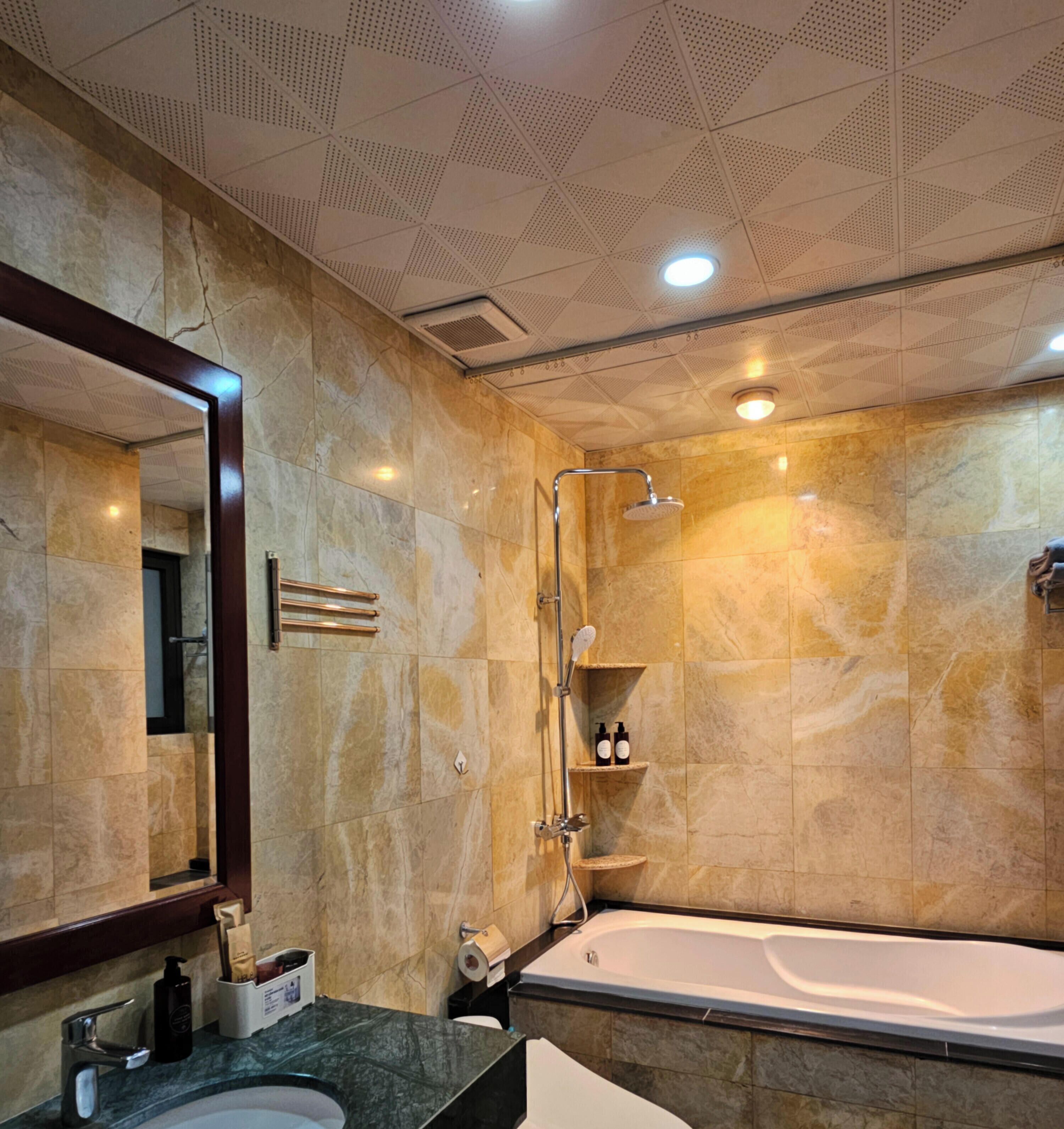 Superior Apartment | Bathroom | Towels, soap, shampoo, toilet paper