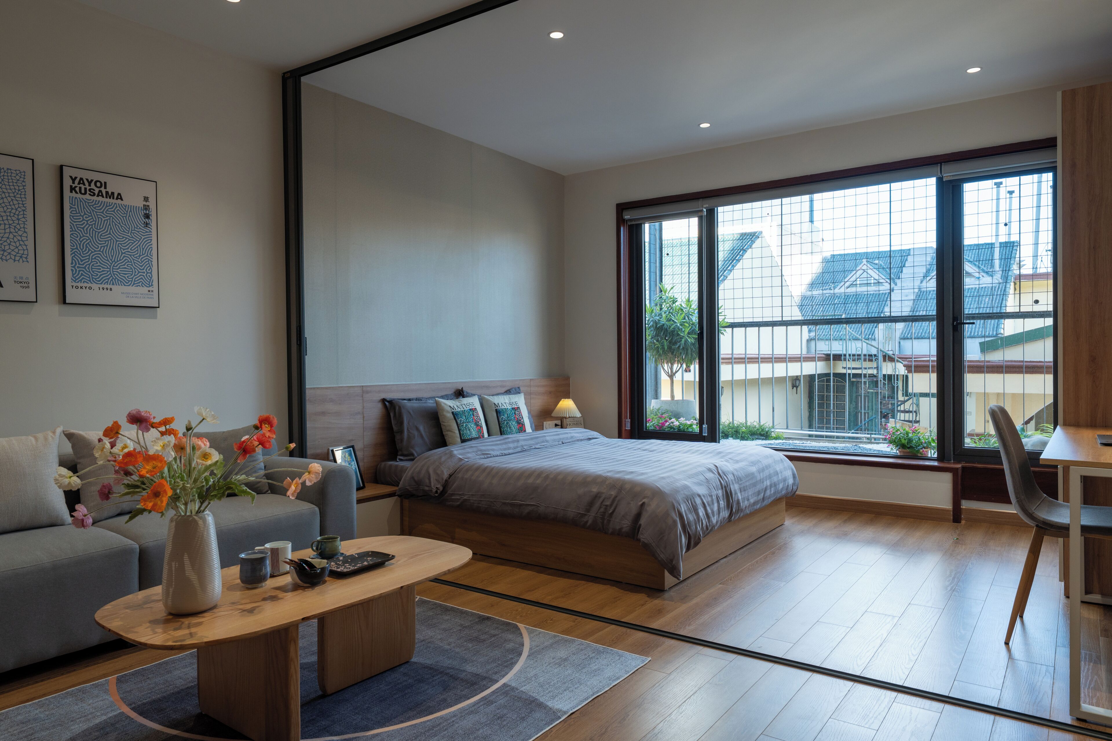 Signature studio, uitzicht op stad | Woonruimte