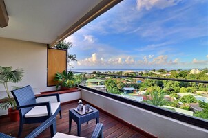 Design Studio, Balcony, Partial Ocean View | Terrace/patio