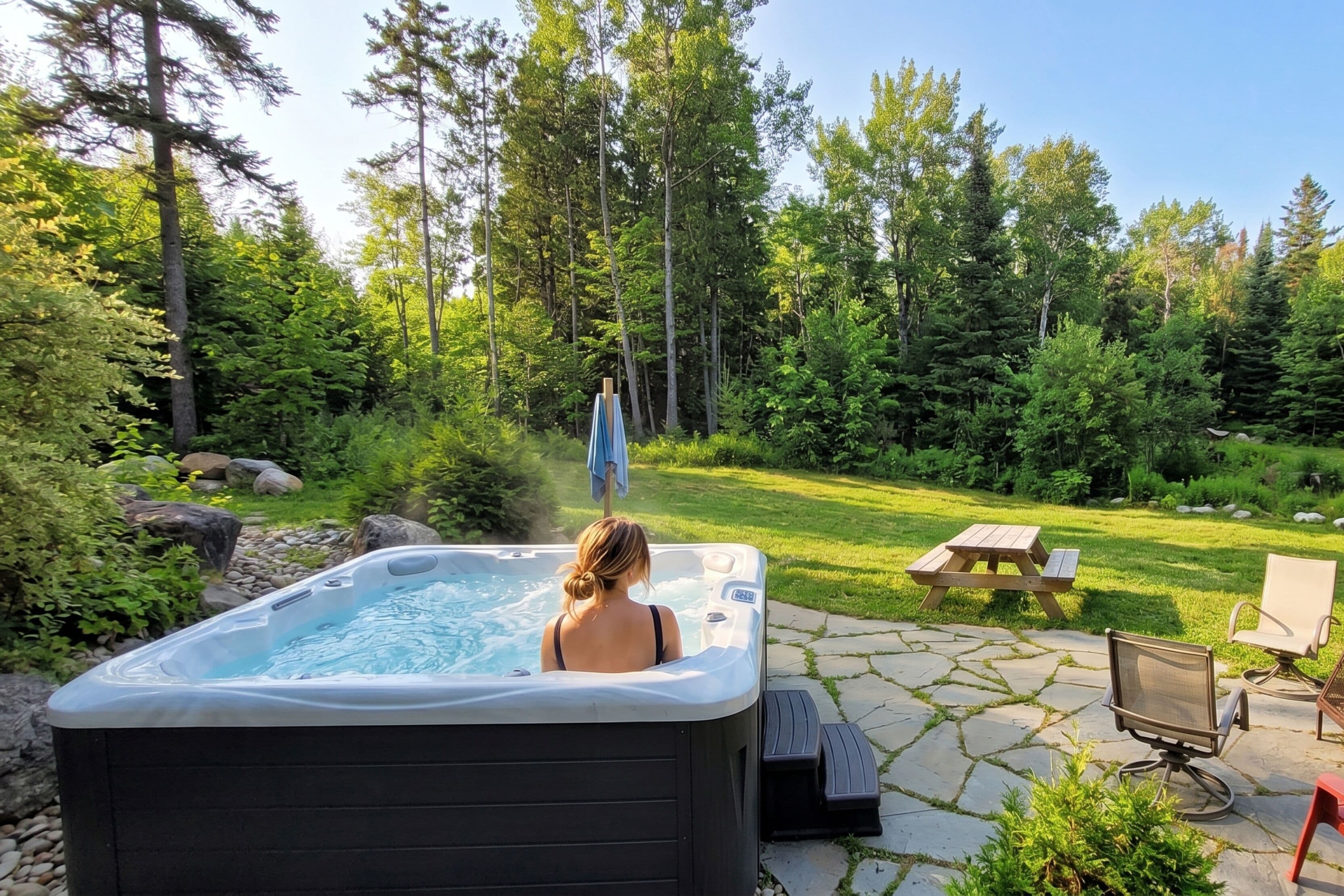 Bain à remous extérieur