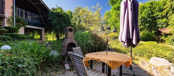 Gîte per 4 persone - La fontaine des Rollands - piscina riscaldata, parco unico ai piedi del Vercors