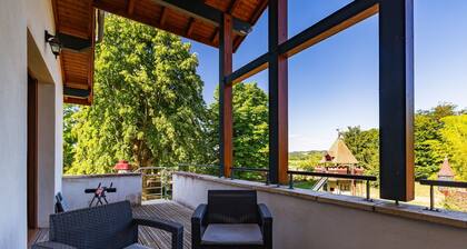 Gîte 8p - La Fontaine Des Rollands avec vue montagne, piscine partagée et Wi-Fi