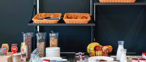 Daily buffet breakfast for a fee