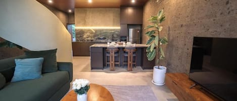 Villa, 2 chambres, piscine privée | Aire de séjour