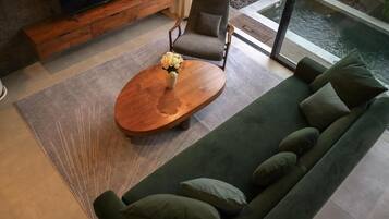 Villa, 2 Bedrooms, Private Pool | Living area