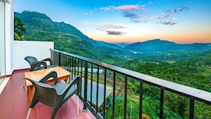 Blick vom Balkon