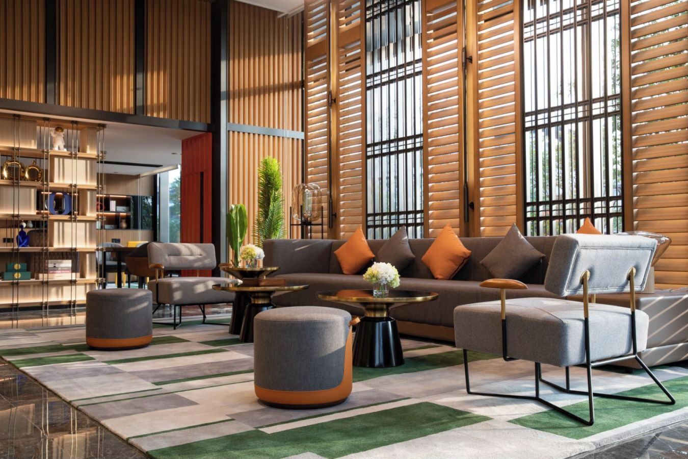 Sala de estar en el lobby