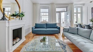Leilighet – deluxe, byutsikt | Oppholdsområde