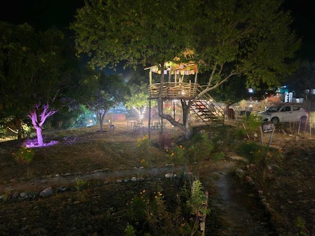 Unterkunftsgelände. Upasana The Riverside Resort