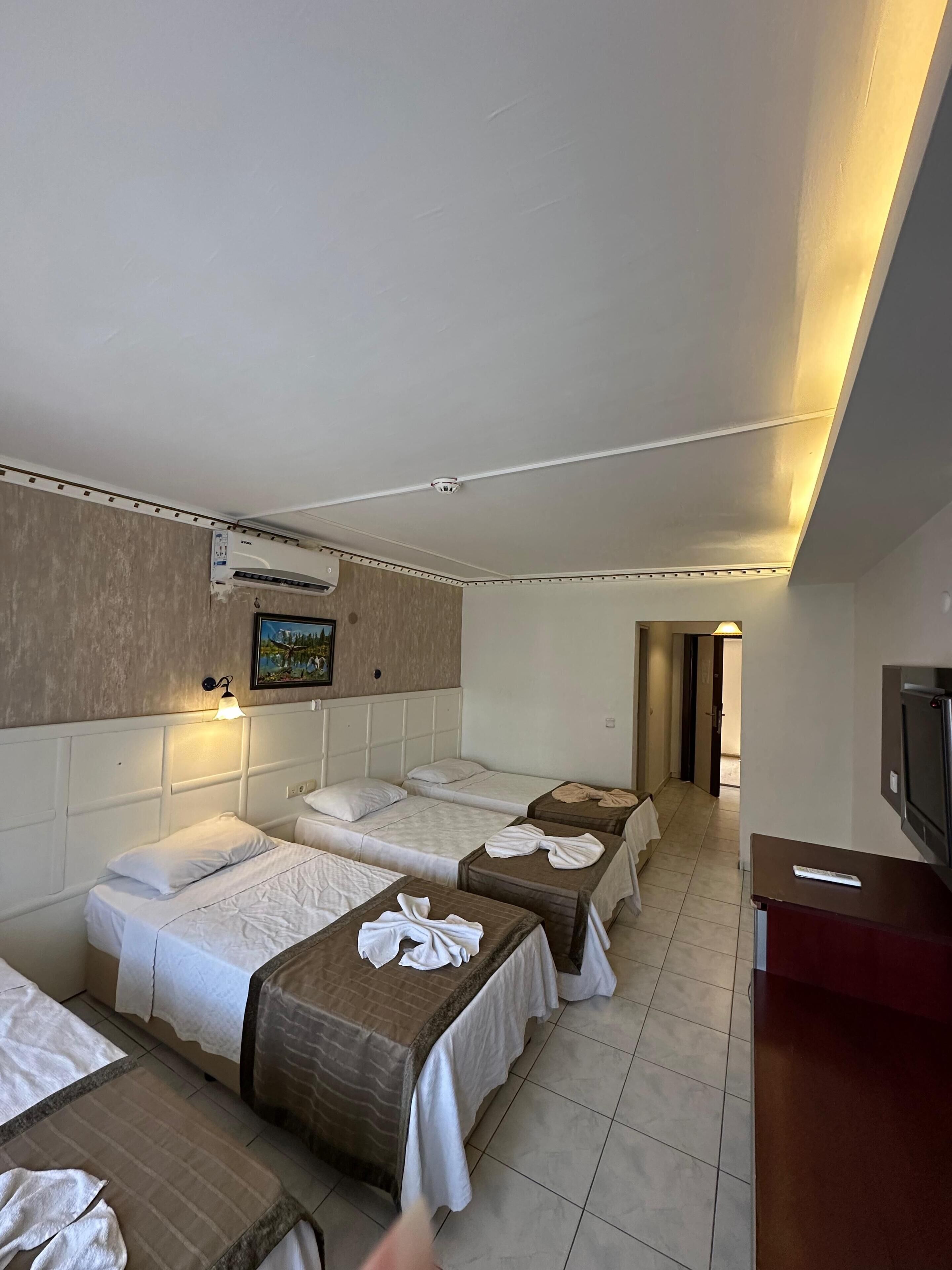Peralatan tempat tidur premium, bar mini, dihias secara berasingan 