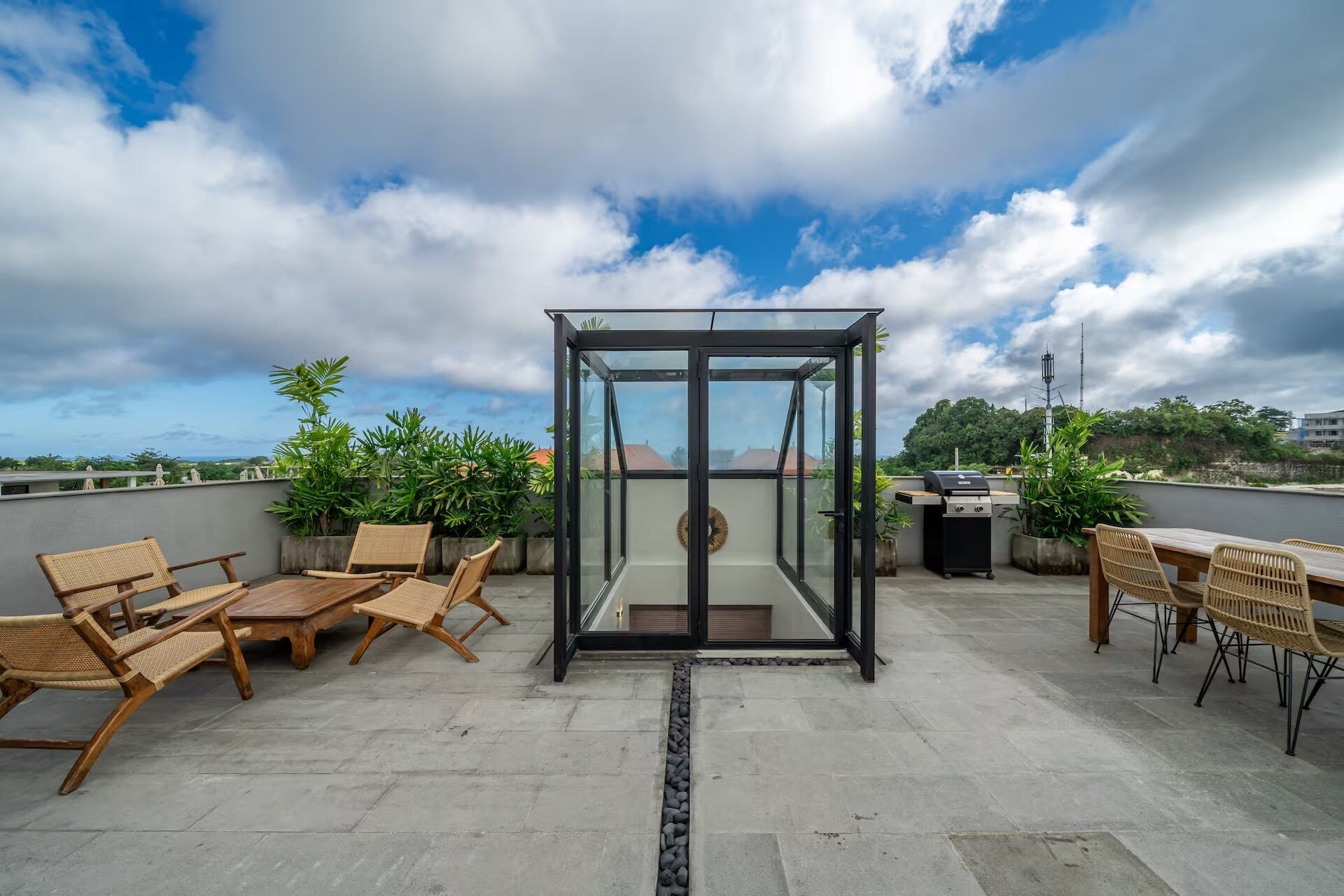 Design Villa, 2 Bedrooms, Private Pool | Tempat makan luar