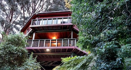 Gorgeous Octagonal Tree House Rental for a Unique Dandenong Ranges Accommodation near Melbourne
