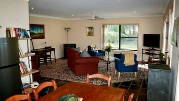 TV, fireplace, DVD player