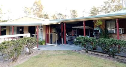 Country Farm Escape with Petting Animals, Playground & Pool in Queensland, Australia