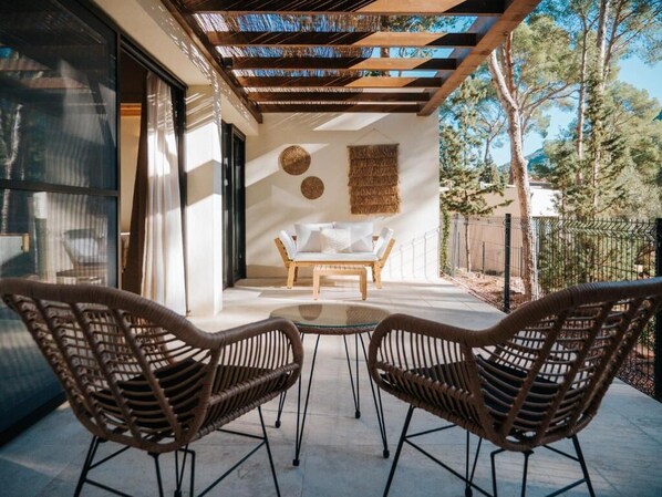 Casa, vista a la montaña | Terraza o patio