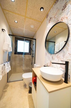 Ferienhaus, Bergblick | Badezimmer