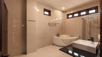 Hair dryer, towels