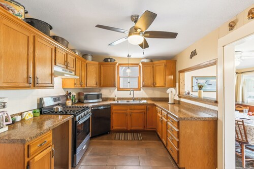Walk to Parks & Dining: Bonner Springs Home
