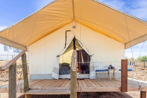 Unclassified image, 3 of 24, button - Off-Grid Tented Cabin, Perfect for a Getaway in the Best Vacation Spot for Couples, Brisbee, Arizona (Tombstone)