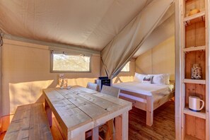 Dining - Safari Tent for Two for Romantic Weekends Away at a Working Winery near Fredericksburg, Texas (Johnson City)
