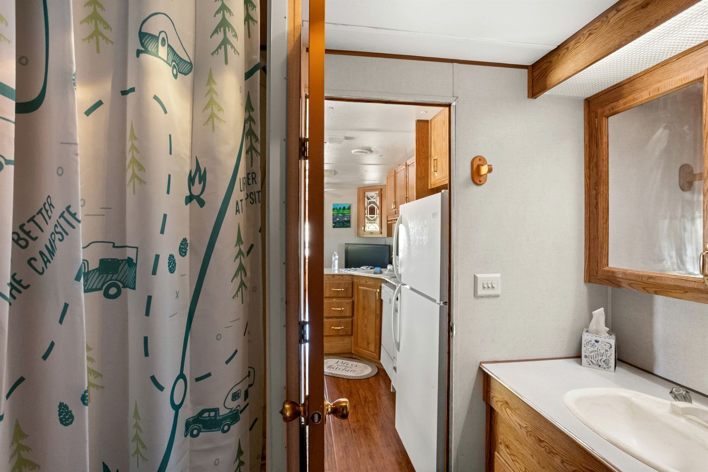 Hair dryer, towels, toilet paper