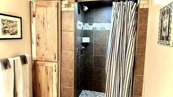 Hair dryer, towels