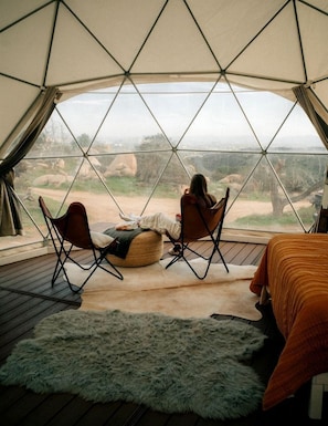 1 bedroom, WiFi, bed sheets - Enchanting Dome Glamping with Mountain and Pacific Views Near Fallbrook in Southern California (Fallbrook)