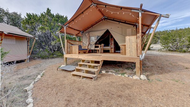Unclassified image, 1 of 28, button - Idyllic Tented Cabin Incredible for Adventure Lovers in Texas (Johnson City)