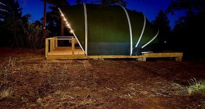 Scenic Family Glamping Retreat with Orchard & Mountain Views near Mountainair in Torreon, New Mexico