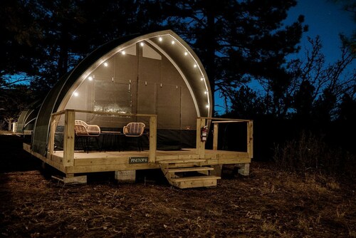 Scenic Family Glamping Retreat with Orchard & Mountain Views near Mountainair in Torreon, New Mexico