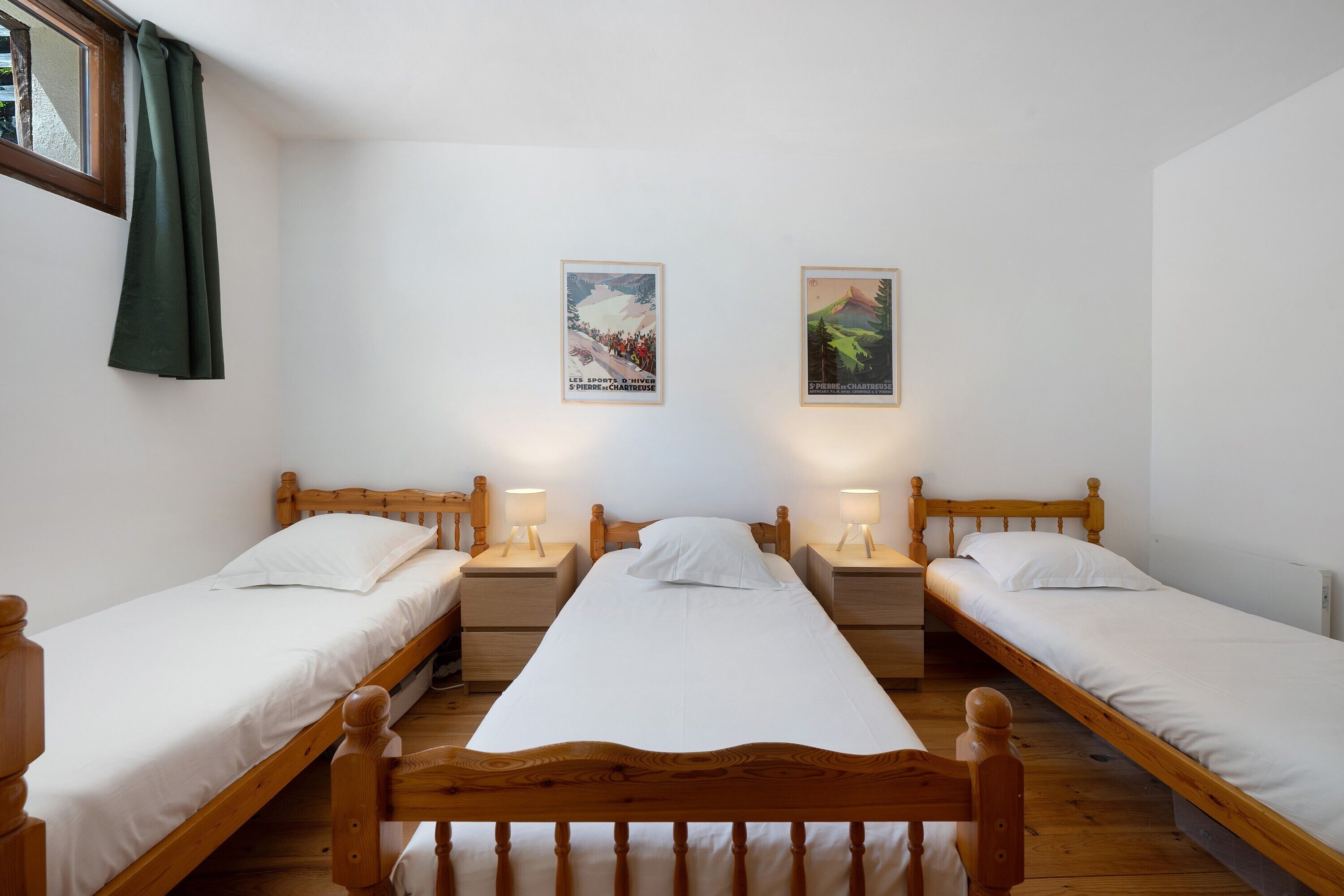 6 habitaciones, tabla de planchar con plancha y wifi 