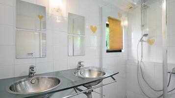 Shower, hair dryer