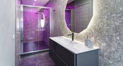 Infinity Suite Apartment – Private Jacuzzi & Sauna, Sea View, Wi-Fi, Air Conditioning