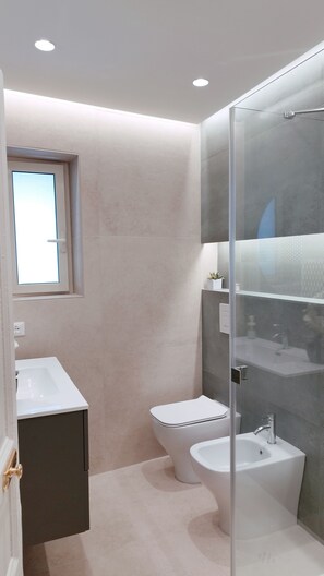 Bathroom - The House of Empress Constance apartment near the Zisa (Palermo)