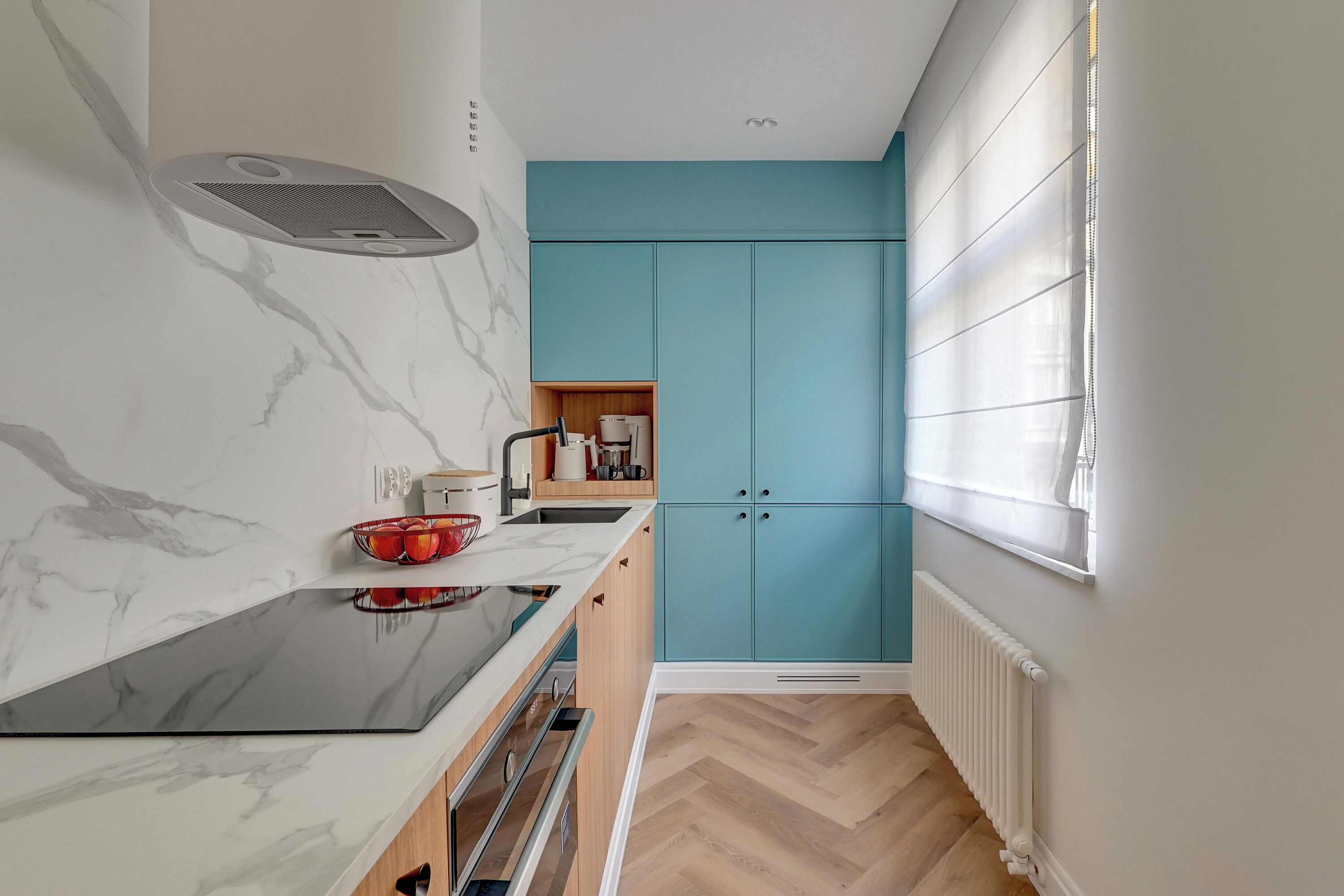 Deluxe Apartment, Balcony, Courtyard View | Private kitchen | Coffee/tea maker, electric kettle, toaster, high chair