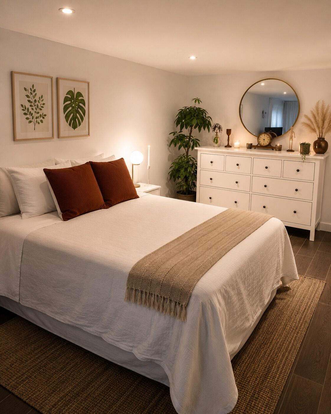 Tabla de planchar con plancha, wifi, ropa de cama