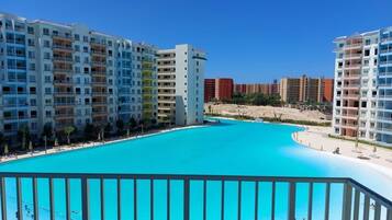 Indoor pool, outdoor pool