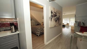 Blackout drapes, iron/ironing board, free WiFi