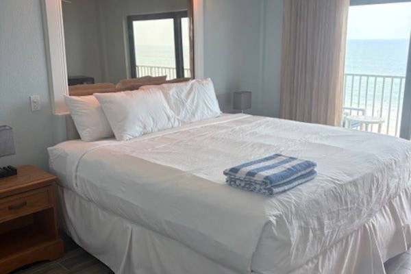 Two Bedroom Three Bathroom Oceanfront Suite | Iron/ironing board, free WiFi, bed sheets