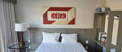 Blackout curtains, iron/ironing board, free WiFi