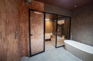 Villa, 3 habitaciones, piscina privada | Baño