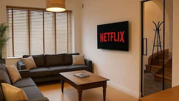 Télévision, cheminée