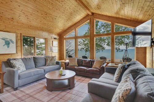 Private Lake Huron Retreat with 200’ of Shoreline, 1.4 Acres & Water Views
