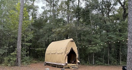 Cozy Luxury Canvas Cabin with Private Fire Pit and Outdoor Grill Near Branchville, South Carolina