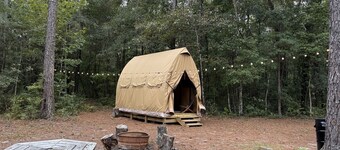Cozy Luxury Canvas Cabin with Private Fire Pit and Outdoor Grill Near Branchville, South Carolina