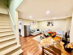 Living area - Elegant 1BR Retreat Near Downtown Relax in Comfort (Dieppe)