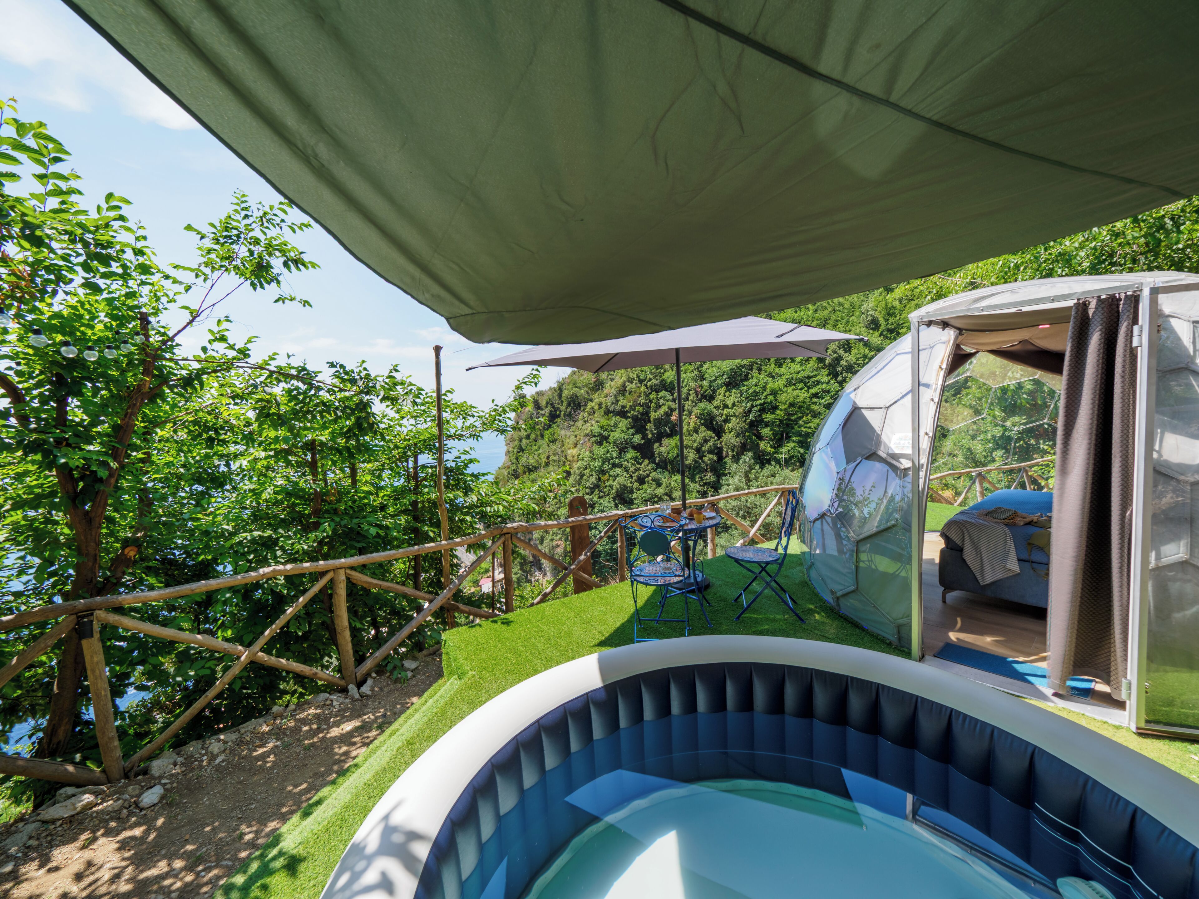 Tenda Superior, vista mare | Terrazza/patio