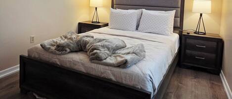 4 habitaciones, tabla de planchar con plancha, wifi y ropa de cama